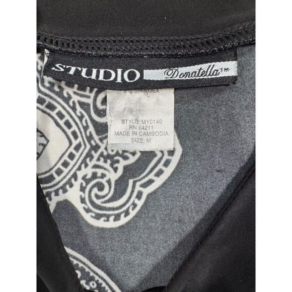Studio Donatella y2k Tank Top Red White Black Paisley - Picture 4 of 4